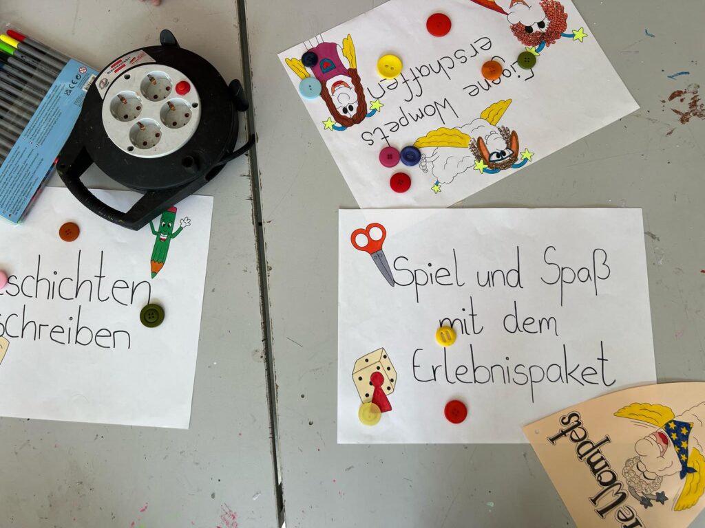 Partizipation beim Projekt "Die Wompets kreativ erleben"