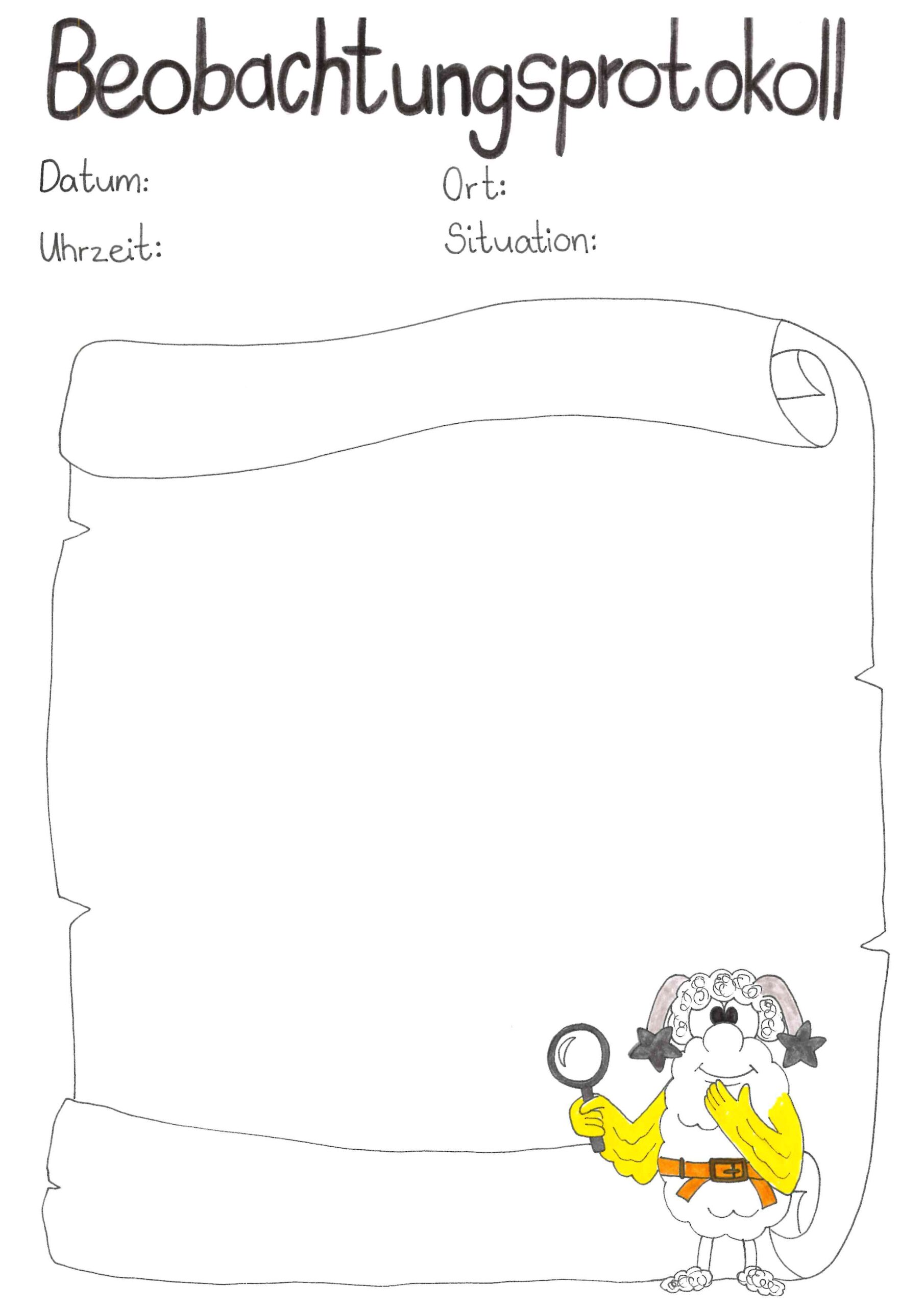 Portfolio "Beobachtungsprotokoll"