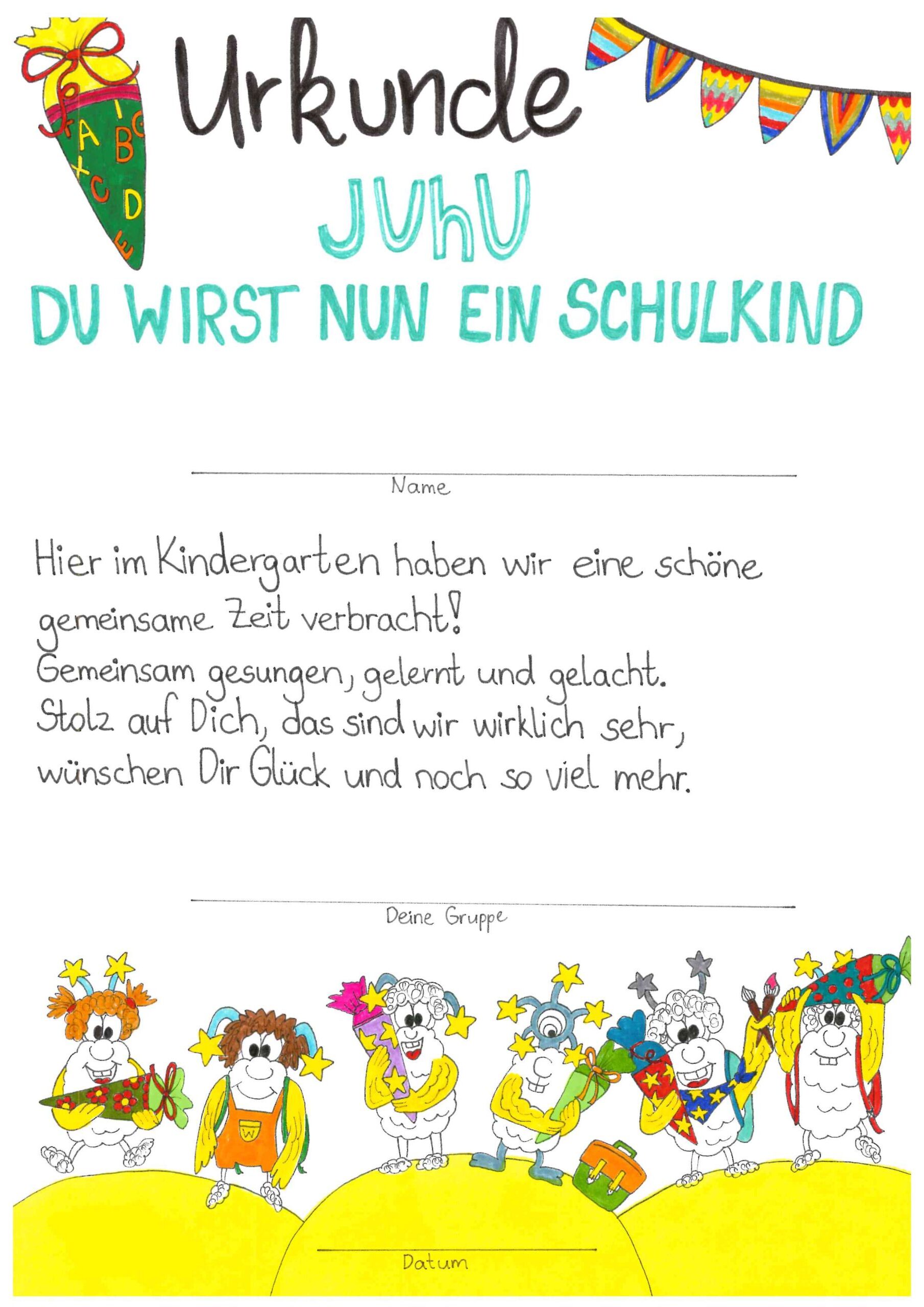 Urkunde Schulkind