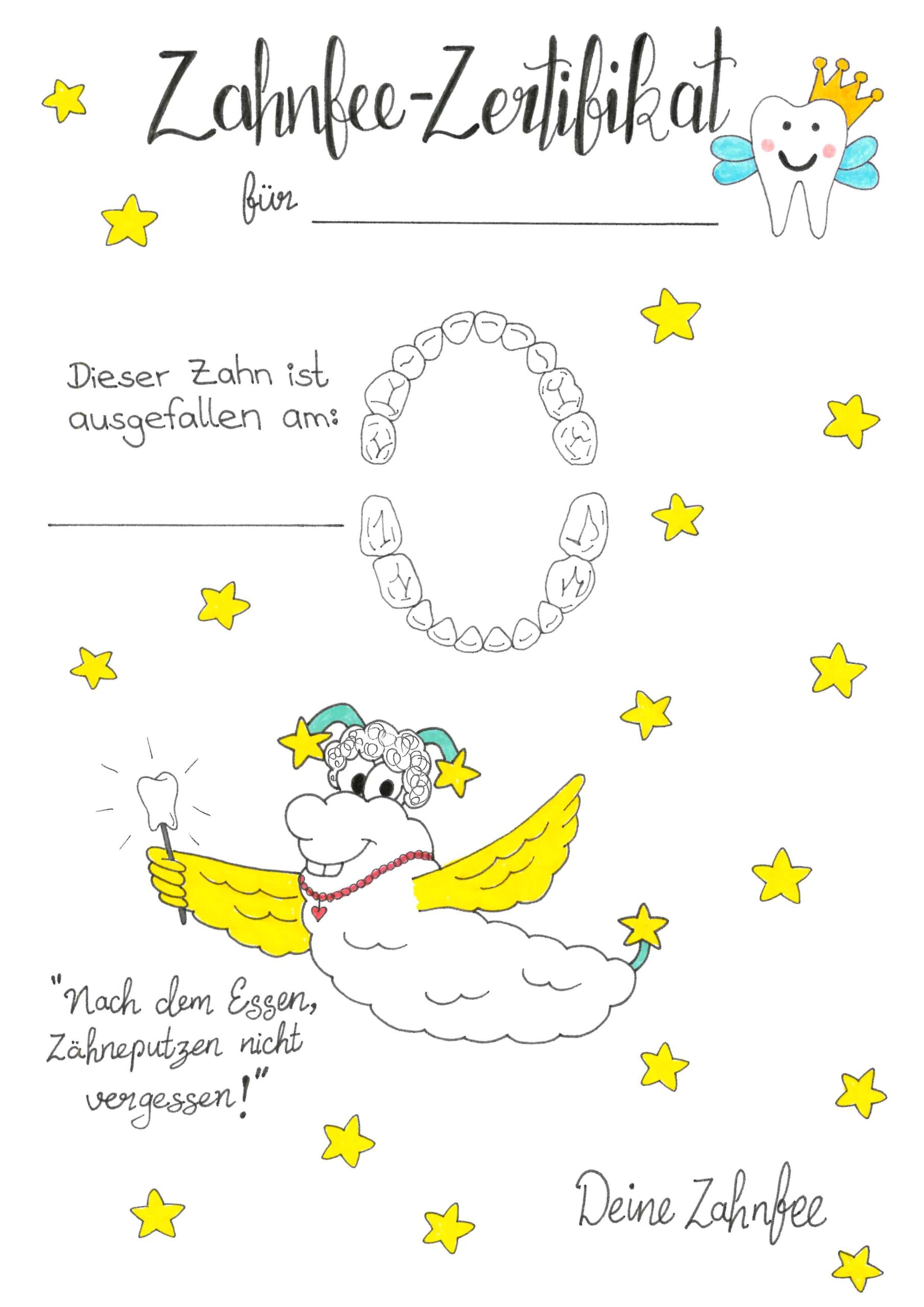 Zahnfee-Zertifikat